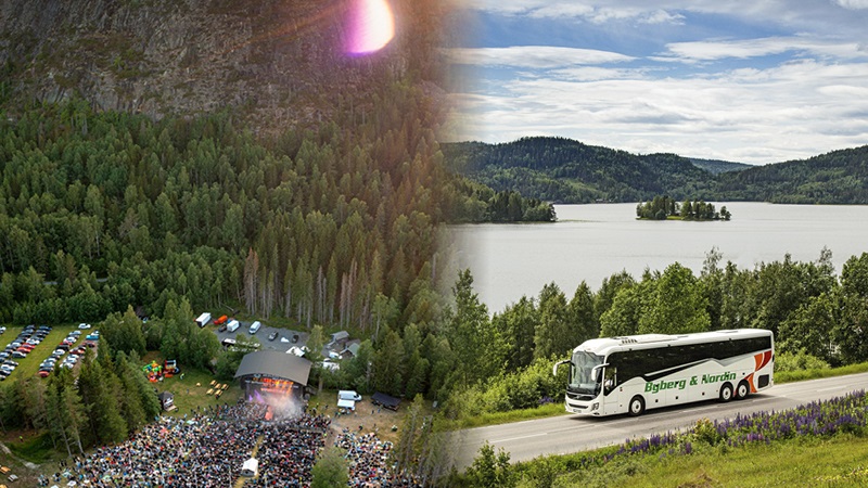 Bussar frn FriluftsByn och Skuleberget Havscamping till Naturscen